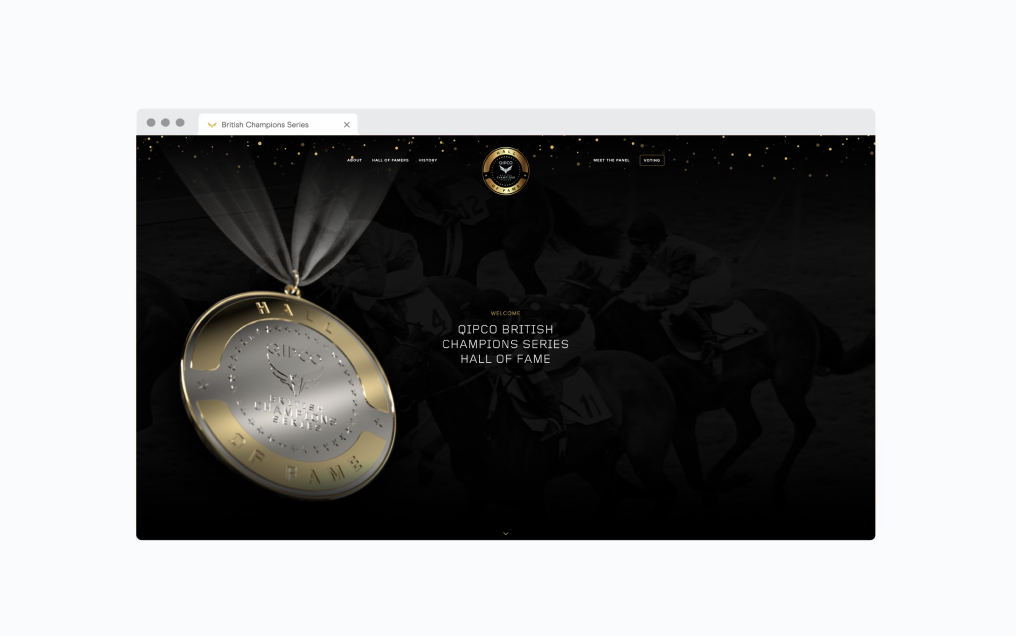 BCS Hall Of Fame website homepage